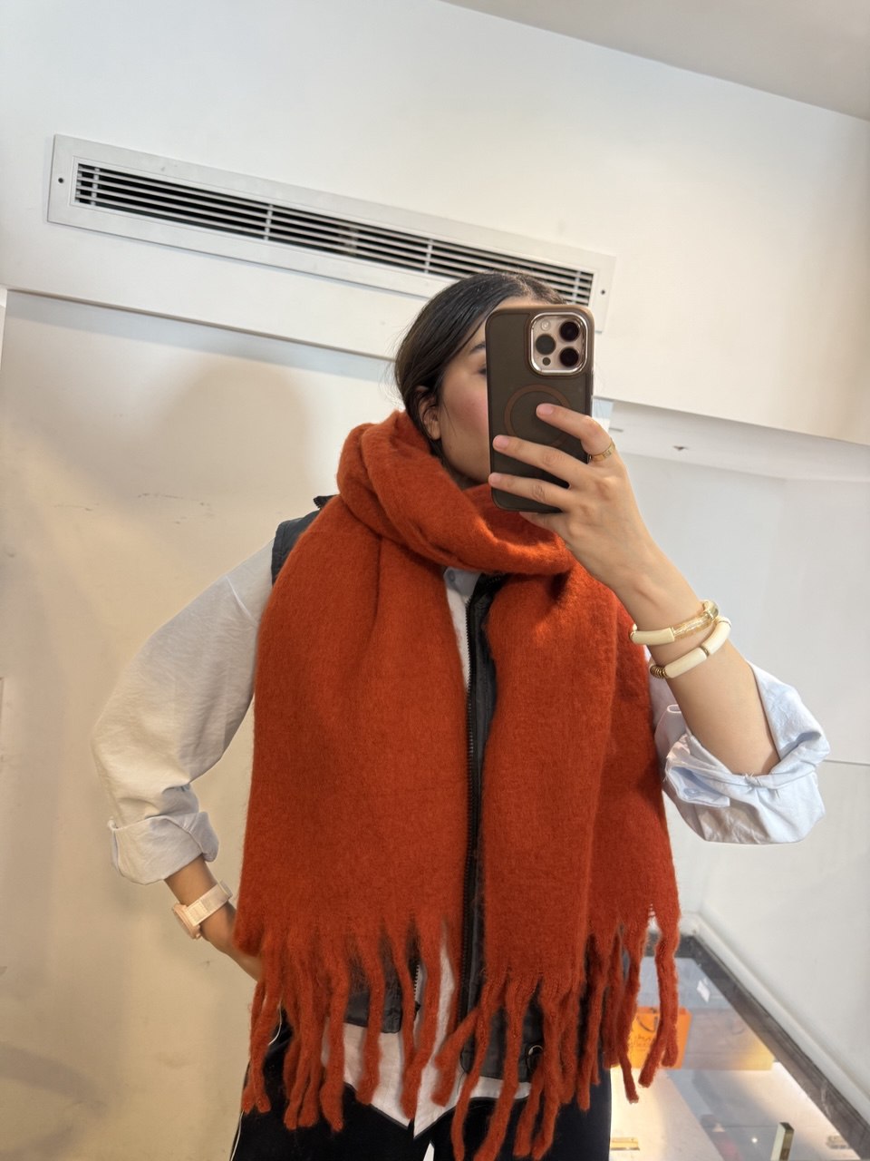 بیگ اسکارف پشمی